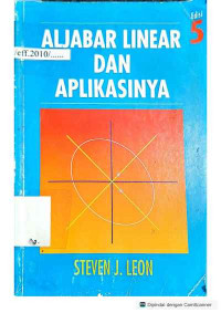 Image of Aljabar Linear Dan Aplikasinya