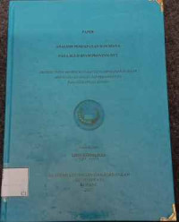 Image of Analisis Pendapatan Dan Biaya Pada BLUT SPAM Prov. NTT