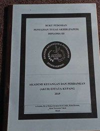 Image of Buku Pedoman Penulisan Tugas Akhir (Paper) DIII