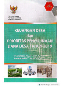 Image of Keuangan Desa dan Prioritas Penggunaan Dana Desa Tahun 2019