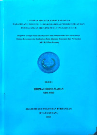 Image of Laporan PKL pada Bid. Industri Agro Kimia