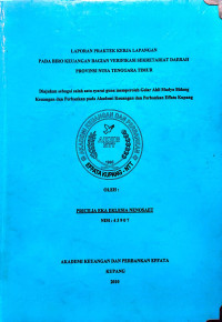 Image of Laporan PKL pada Biro Keu Bag. Verifikasi