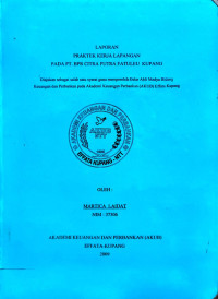 Image of Laporan PKL pada BPR Citra Putra Fatuleu