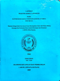 Image of Laporan PKL pada BRI Cab. Atb Unit Betun