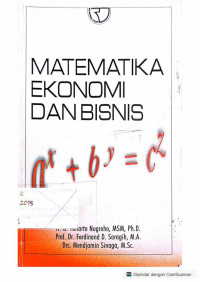 Image of Matematika Ekonomi Dan Bisnis