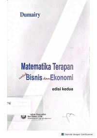 Image of Matematika Terapan untuk Bisnis dan Ekonomi