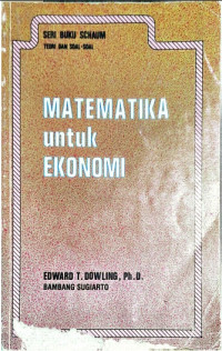 Image of Matematika Untuk Ekonomi